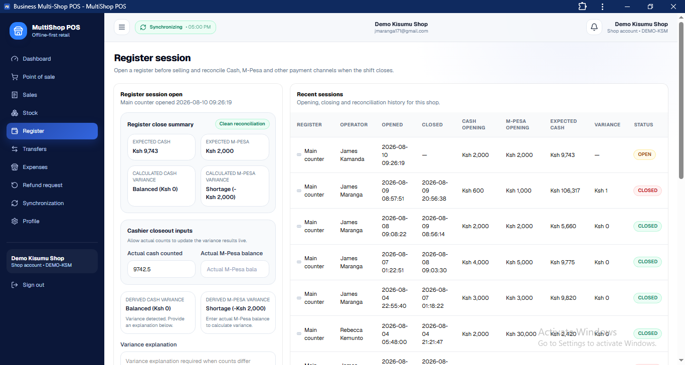 Complete Point-of-Sale & Multi-Shop Business Management System preview 24