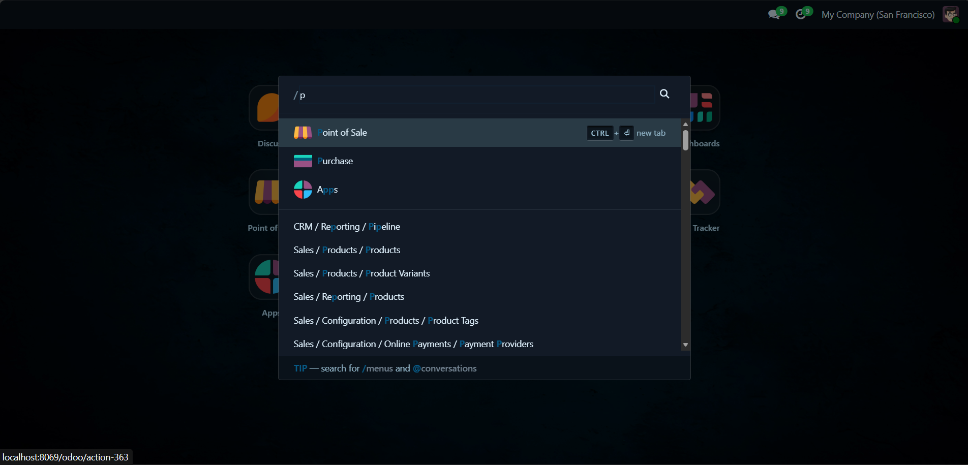 Search Functionality Screenshot