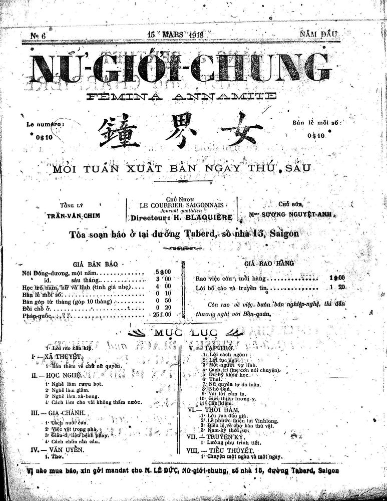Women's Bell, Volume 6
