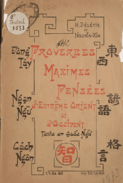 Proverbs, Maxims, and Thoughts from East and West
