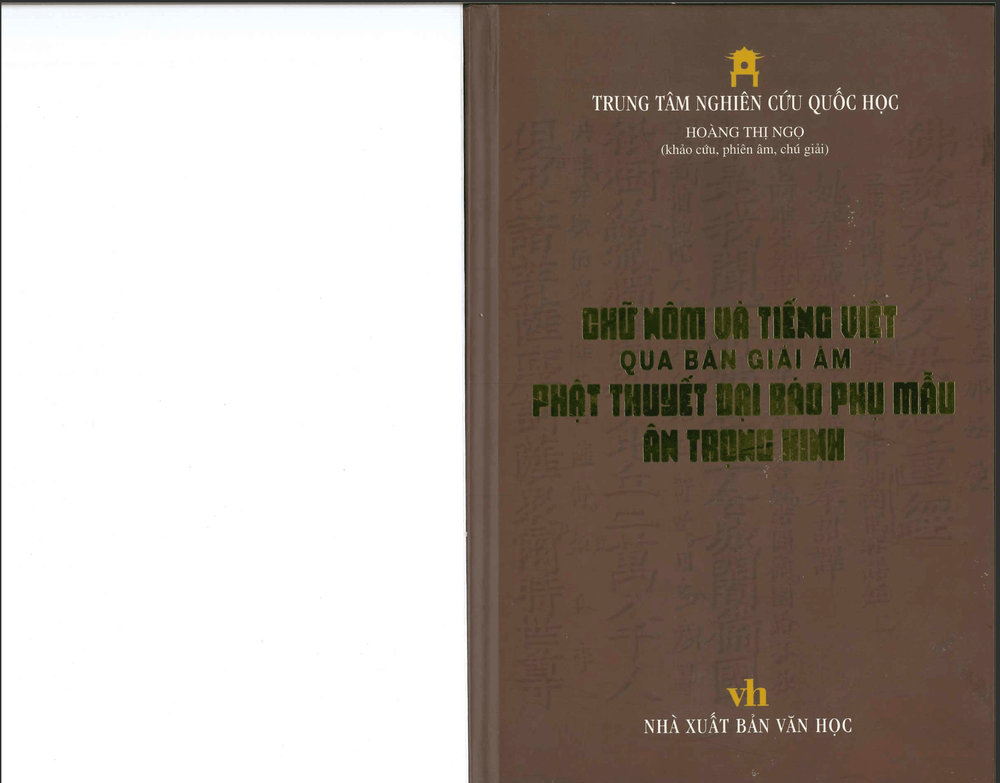 Nôm Script and the Vietnamese Language through the Annotated Edition of the "Phật thuyết Đại báo Phụ mẫu ân Trọng kinh"