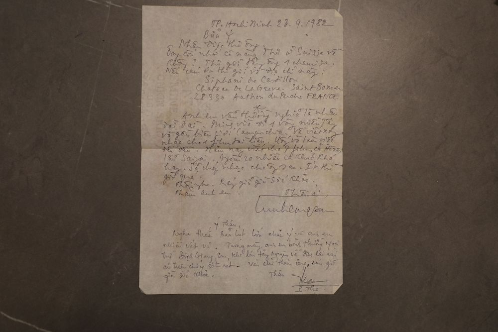 Thư Trịnh Công Sơn gửi Bửu Ý, 9.1982