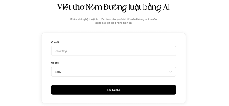 Viết thơ Nôm Đường Luật