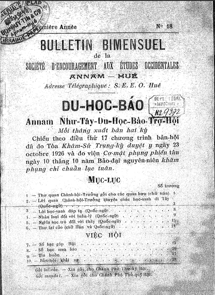 Du Học báo, số 18