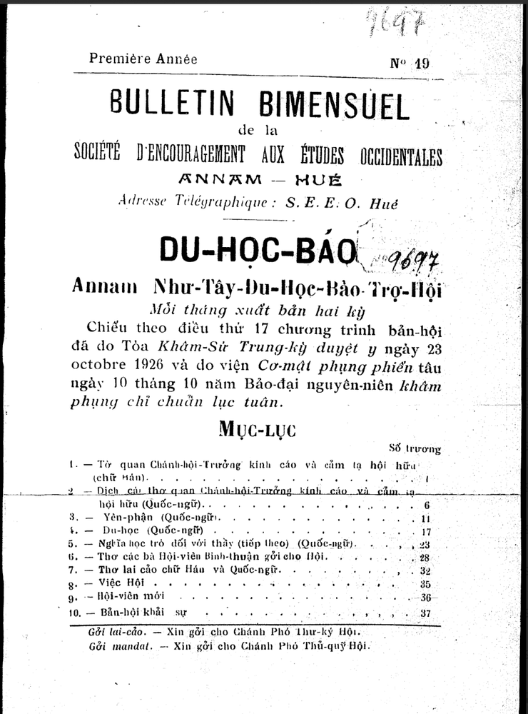 Du Học báo, số 19