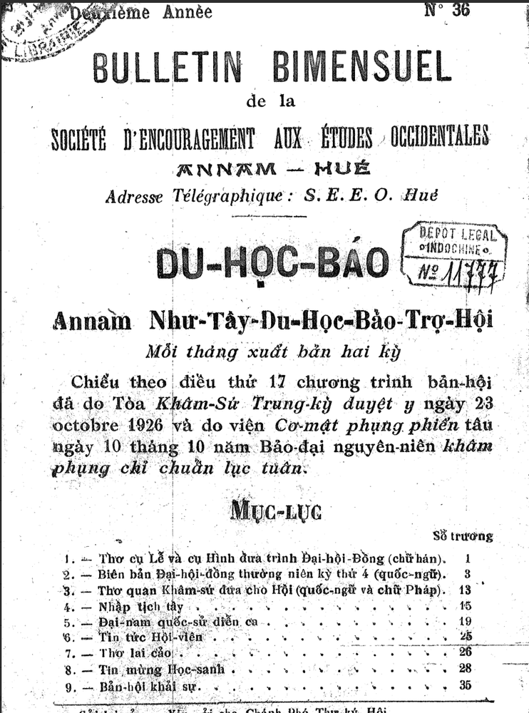 Du Học báo, số 36