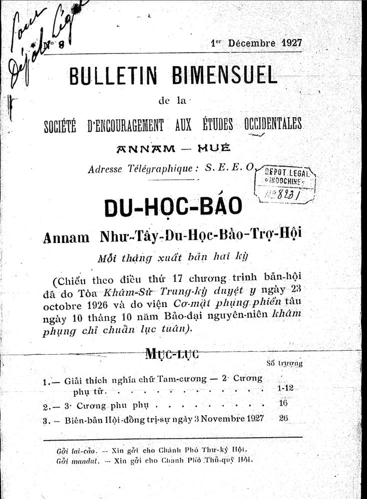Du học báo, số 8