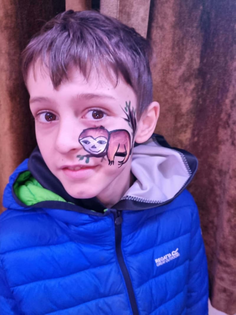 Face-painting at a Burton upon Trent event