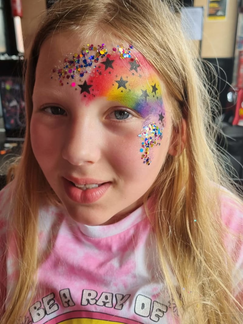 Face-painting artwork by Facepainting by Sue