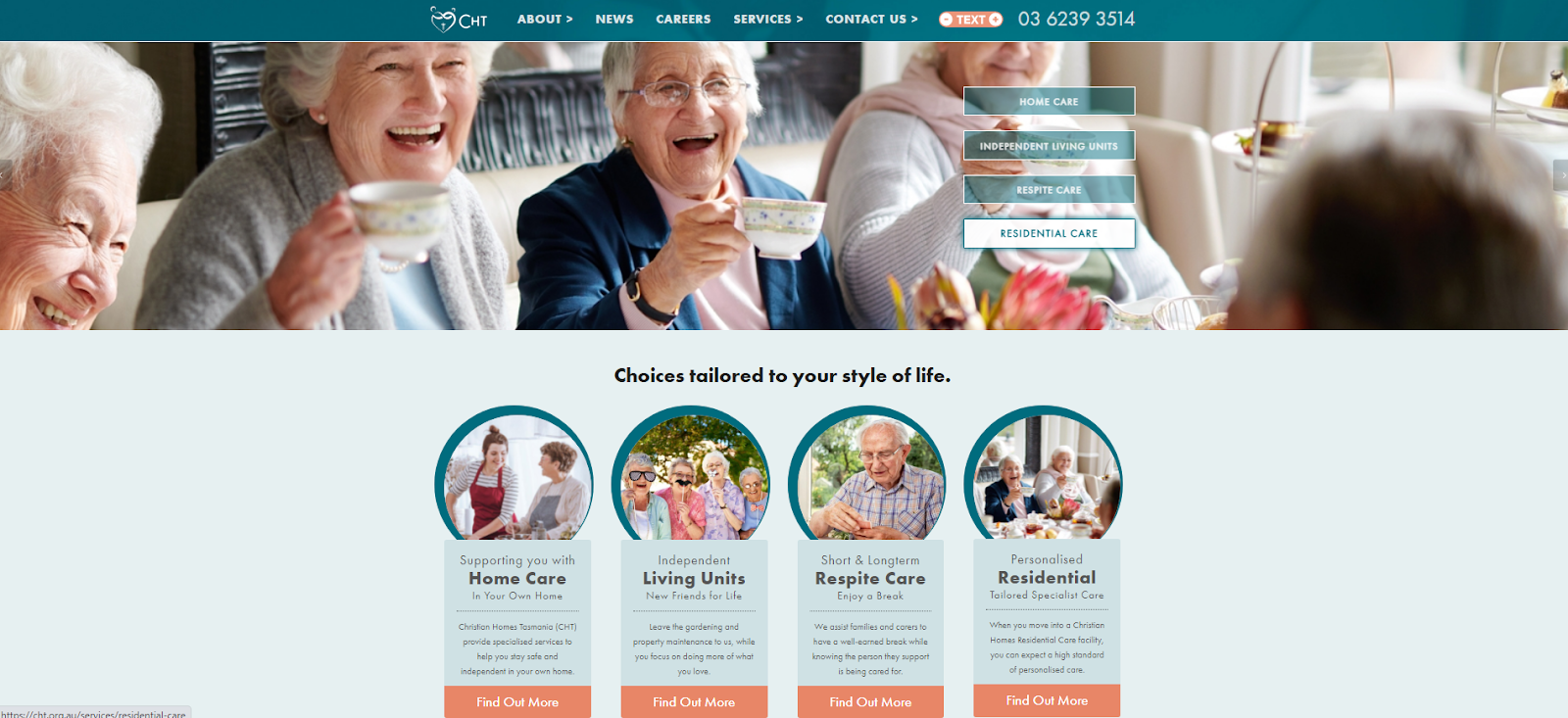 Christian homes tasmania snug village residential aged care facility
