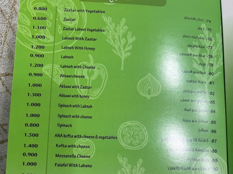 Menu Page 2