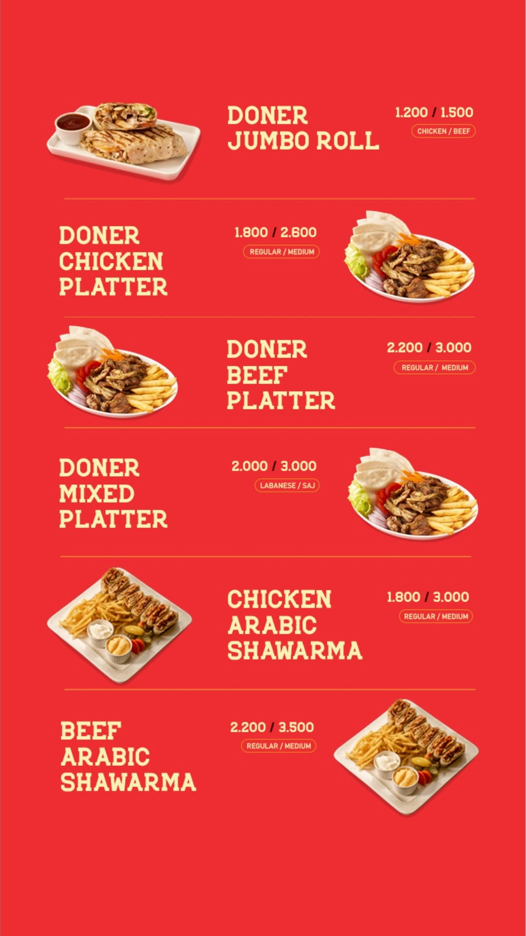 Menu Page 3