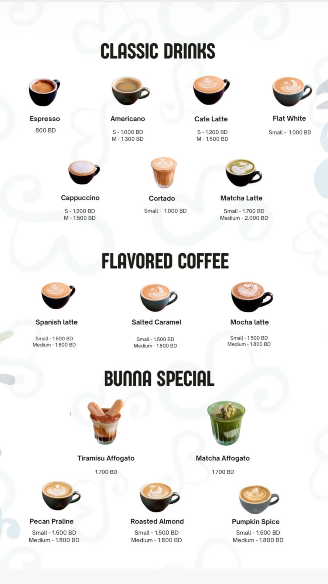 Menu Page 1