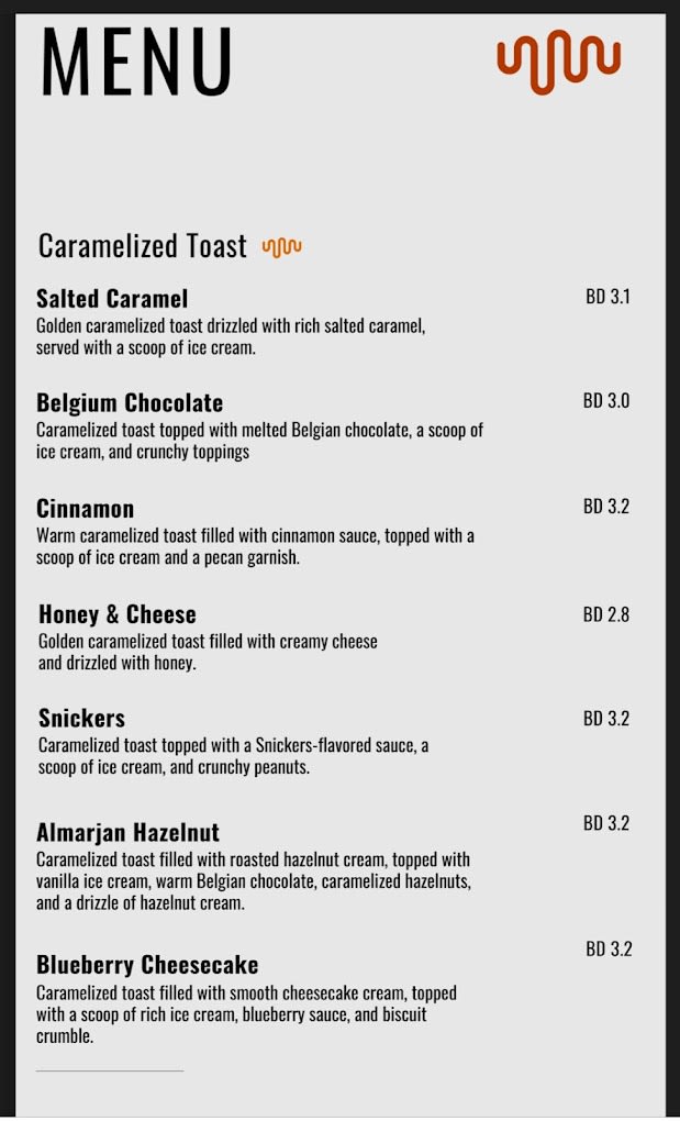 Menu Page 1