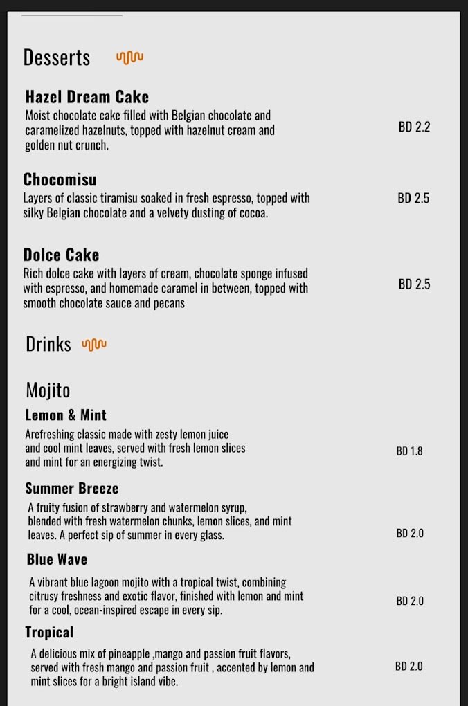 Menu Page 2