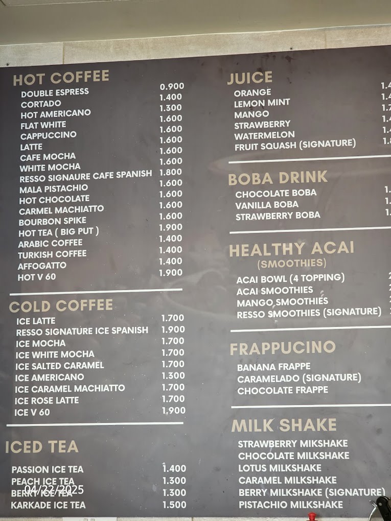 Menu Page 2