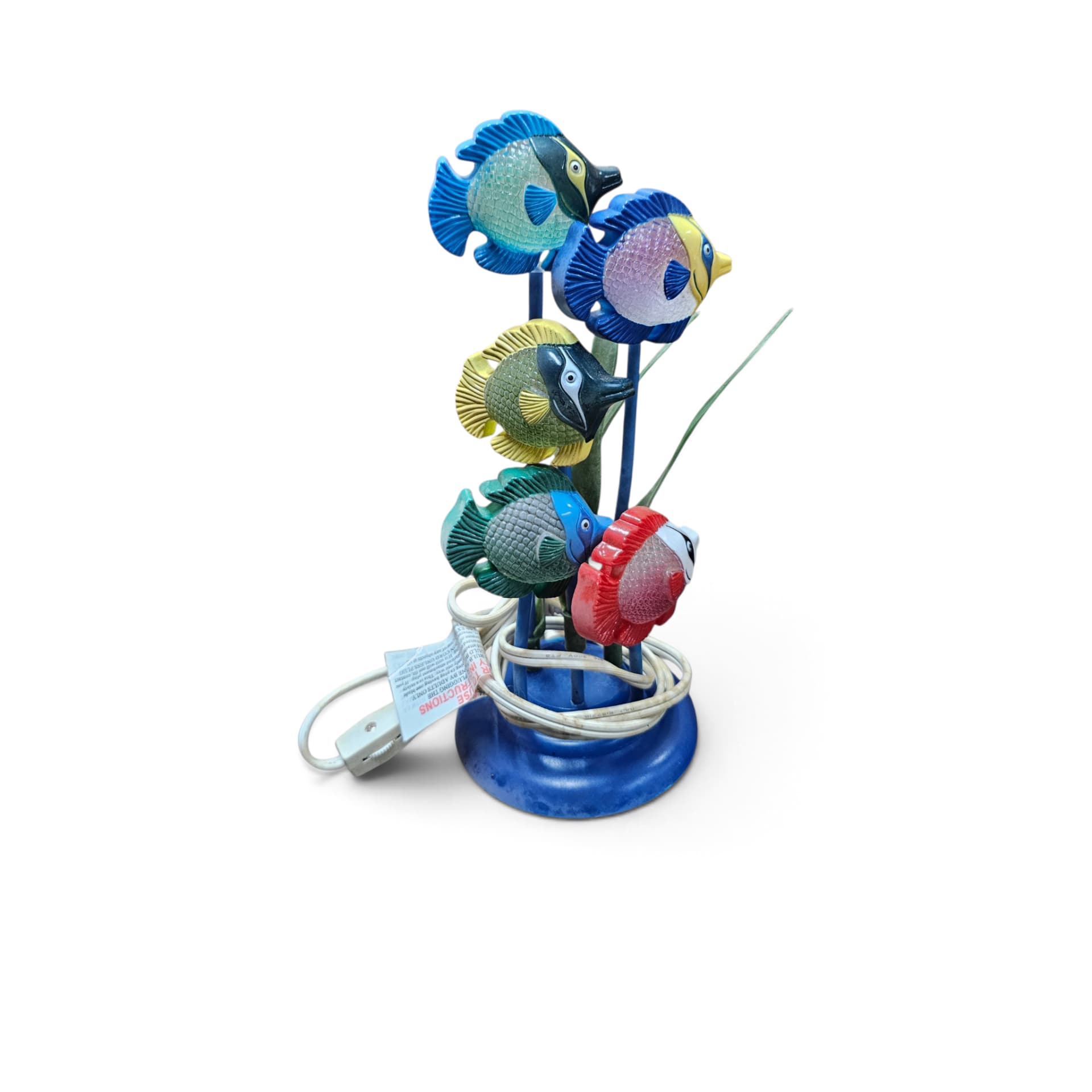 Novelty Light-Up Plastic Tropical Fish Accent Lamp