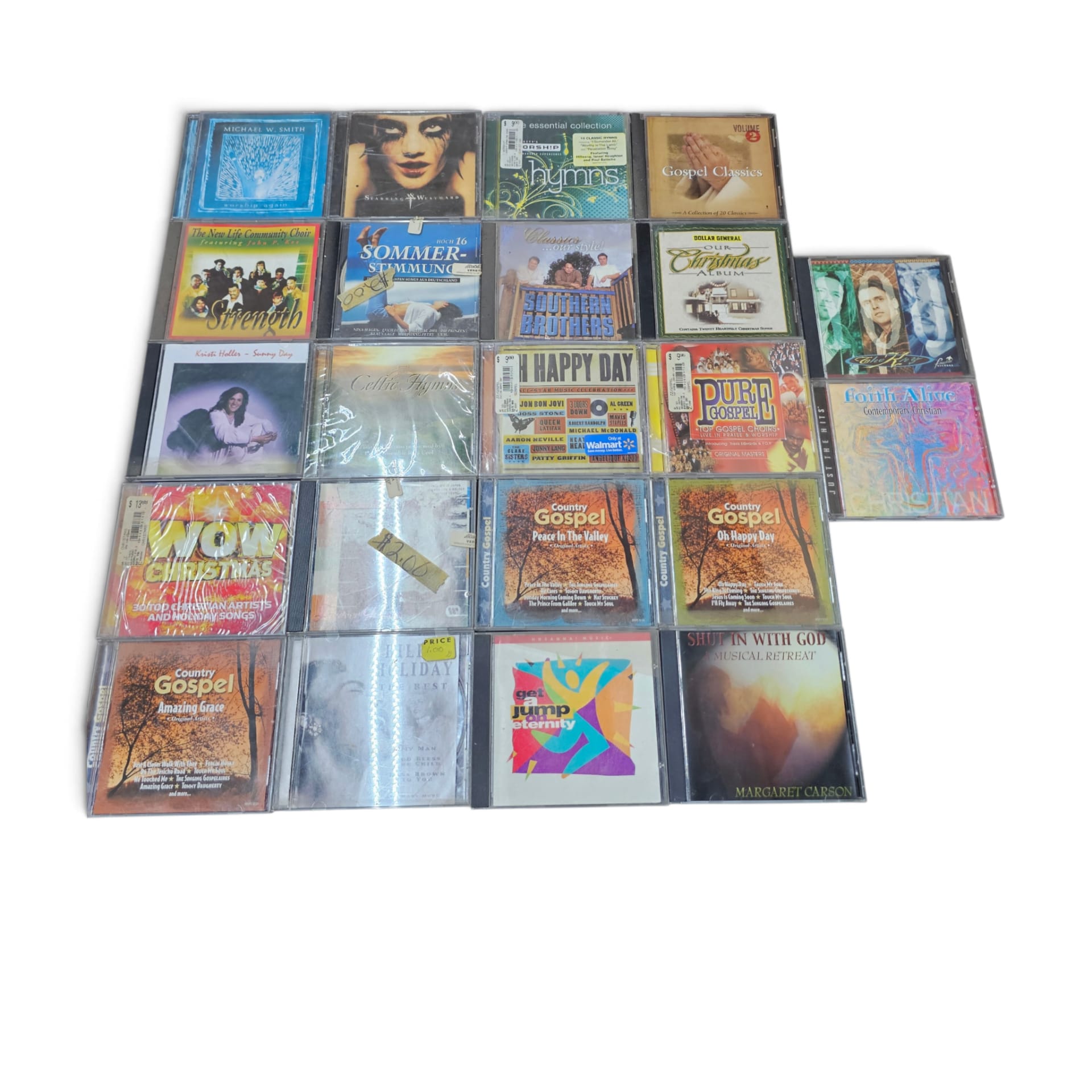 Lot of 20 Assorted Christian, Gospel, and Holiday Music CDs
