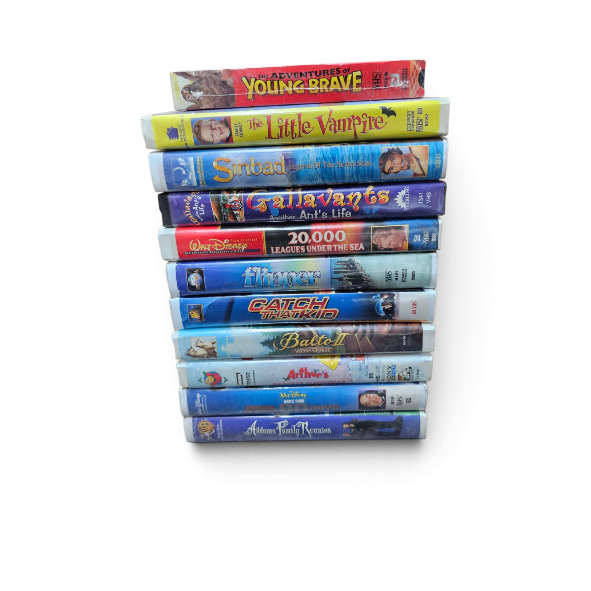 Lot of 10 Assorted Family & Children's VHS Tapes