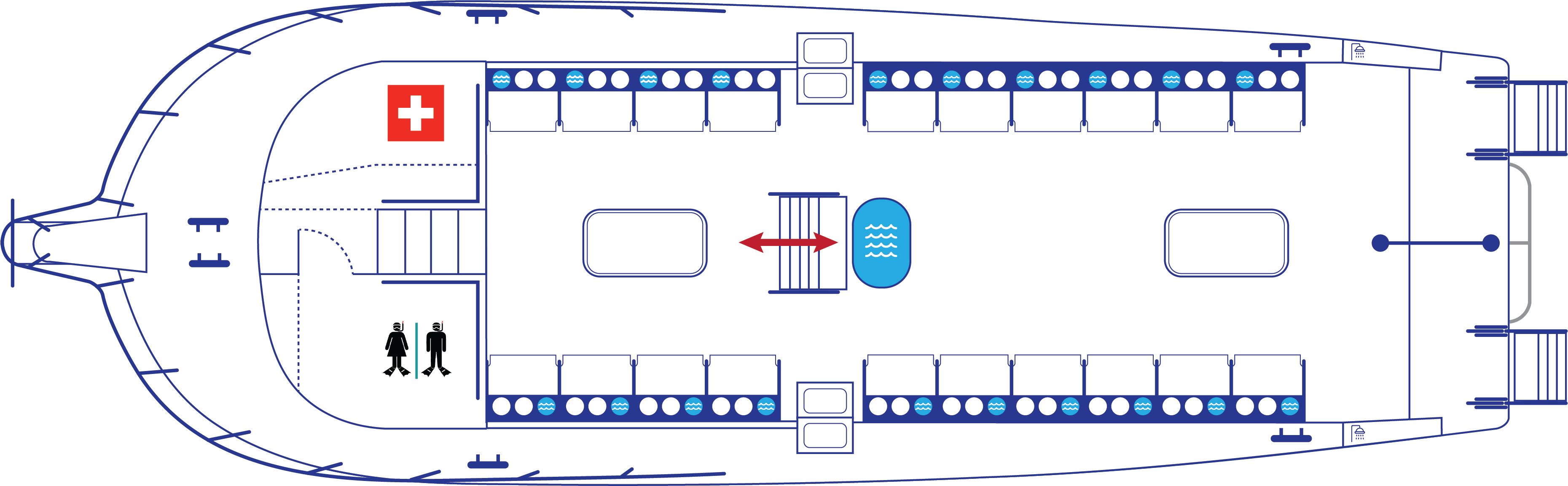 Newton Dive Boat - Main Deck Aerial