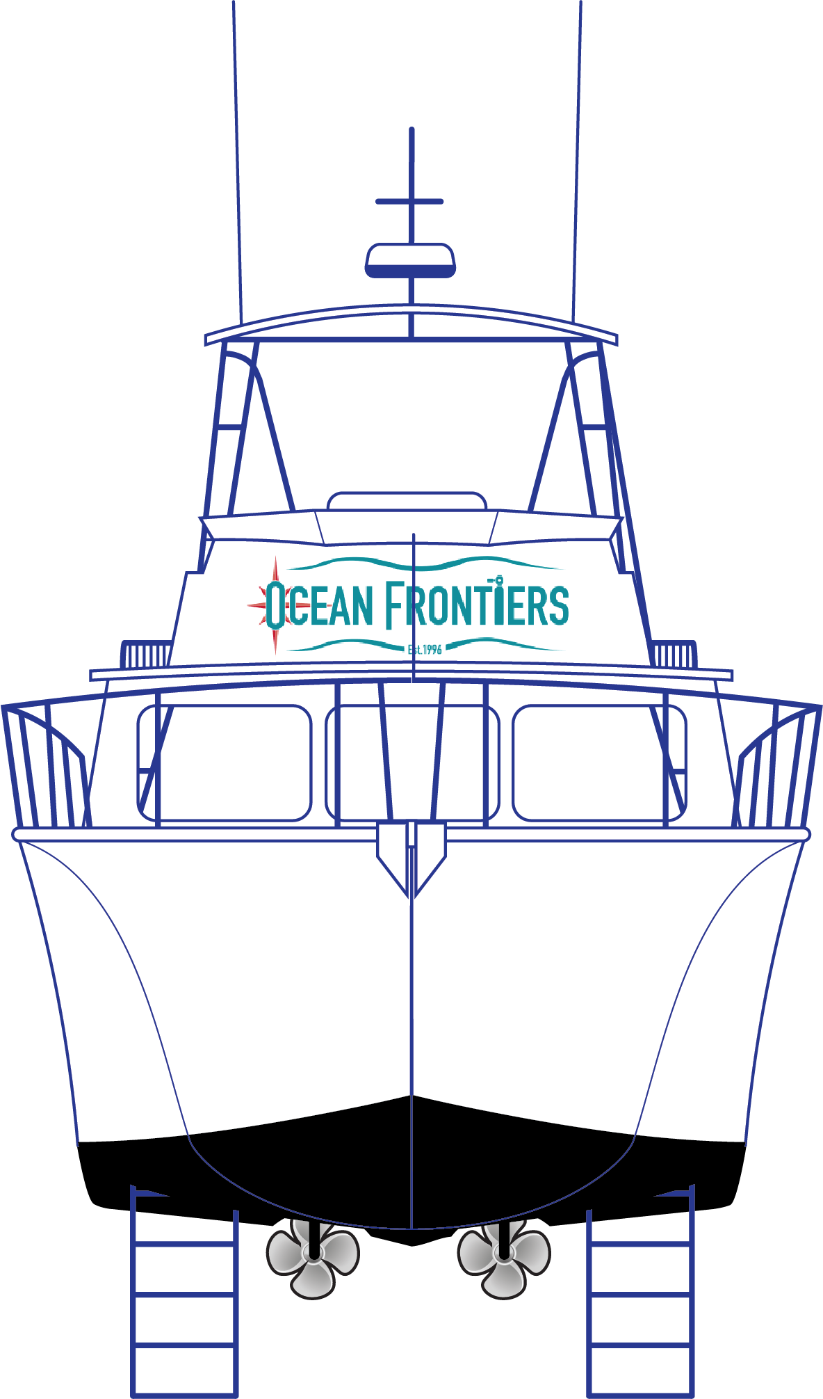 Newton Dive Boat - Bow View