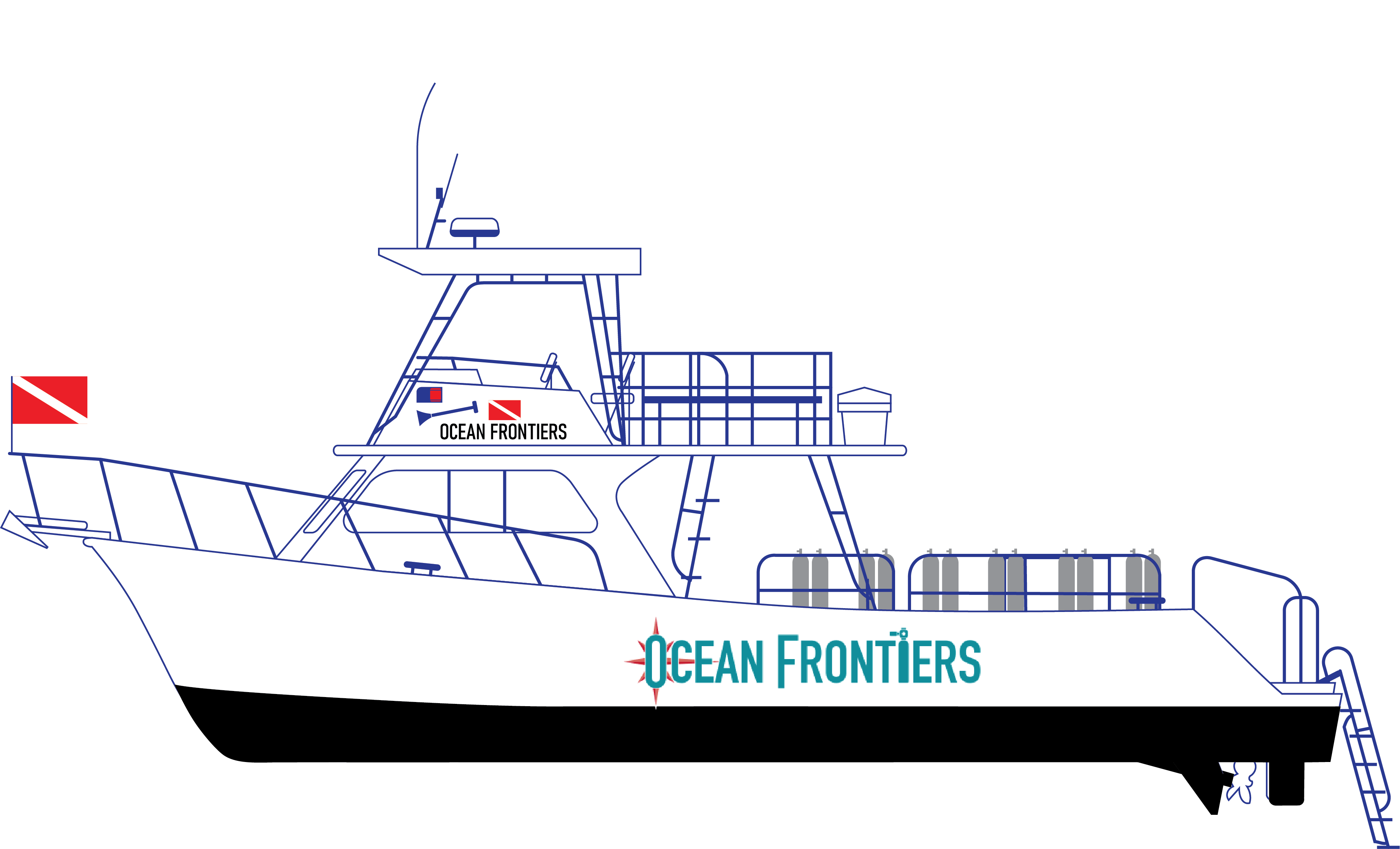 Newton Dive Boat - Port View