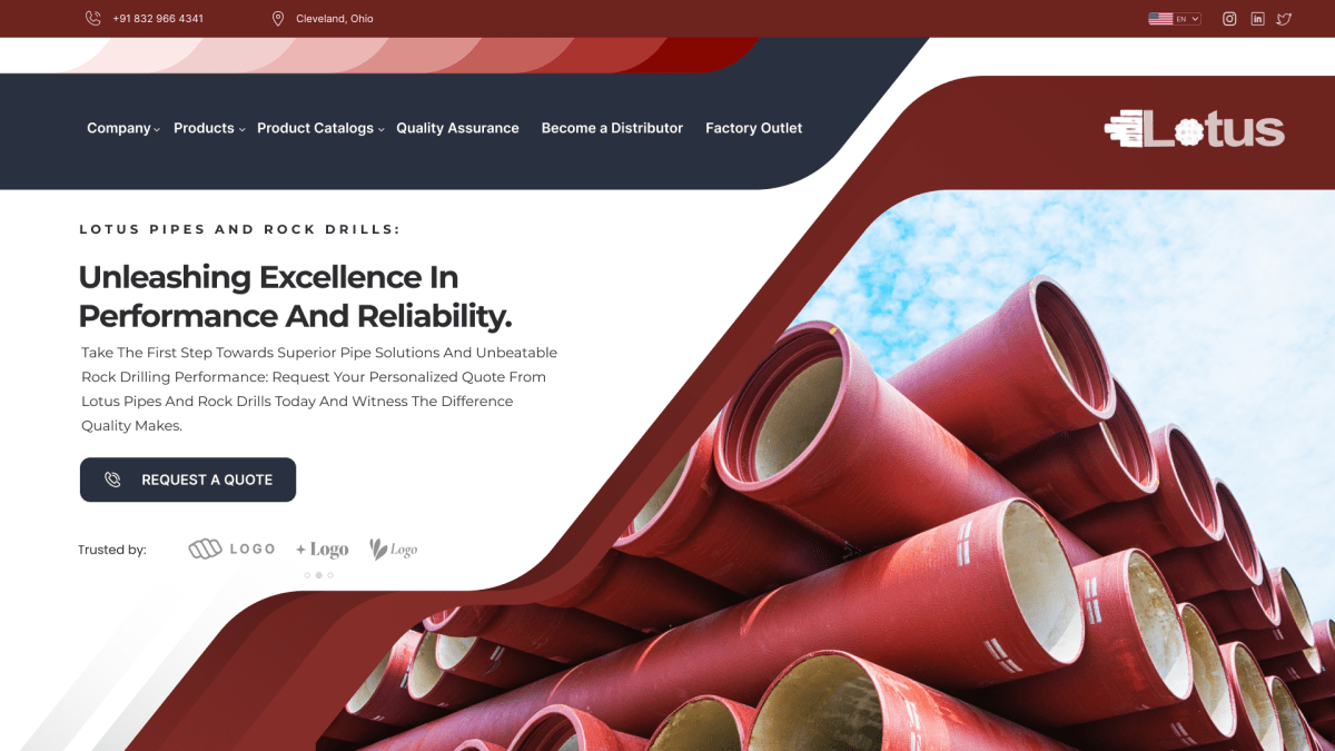 Lotus Pipes and Rock Drills - Gallery Image 1