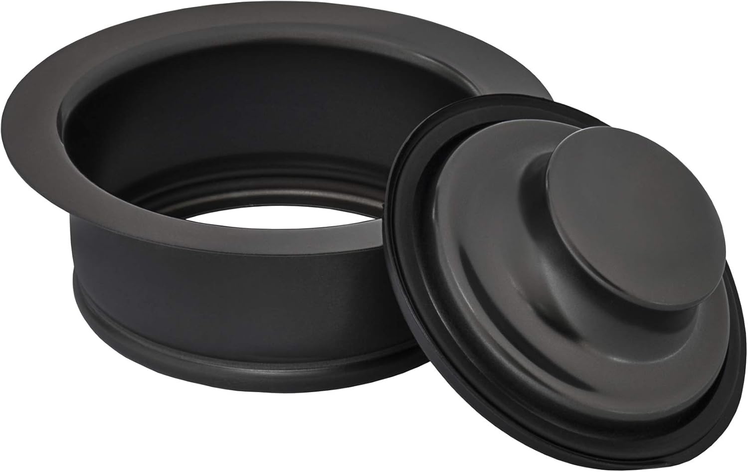 Garbage Disposal Flange for Kitchen Sinks - Gunmetal Black Stainless Steel - RVA1041BL view 4