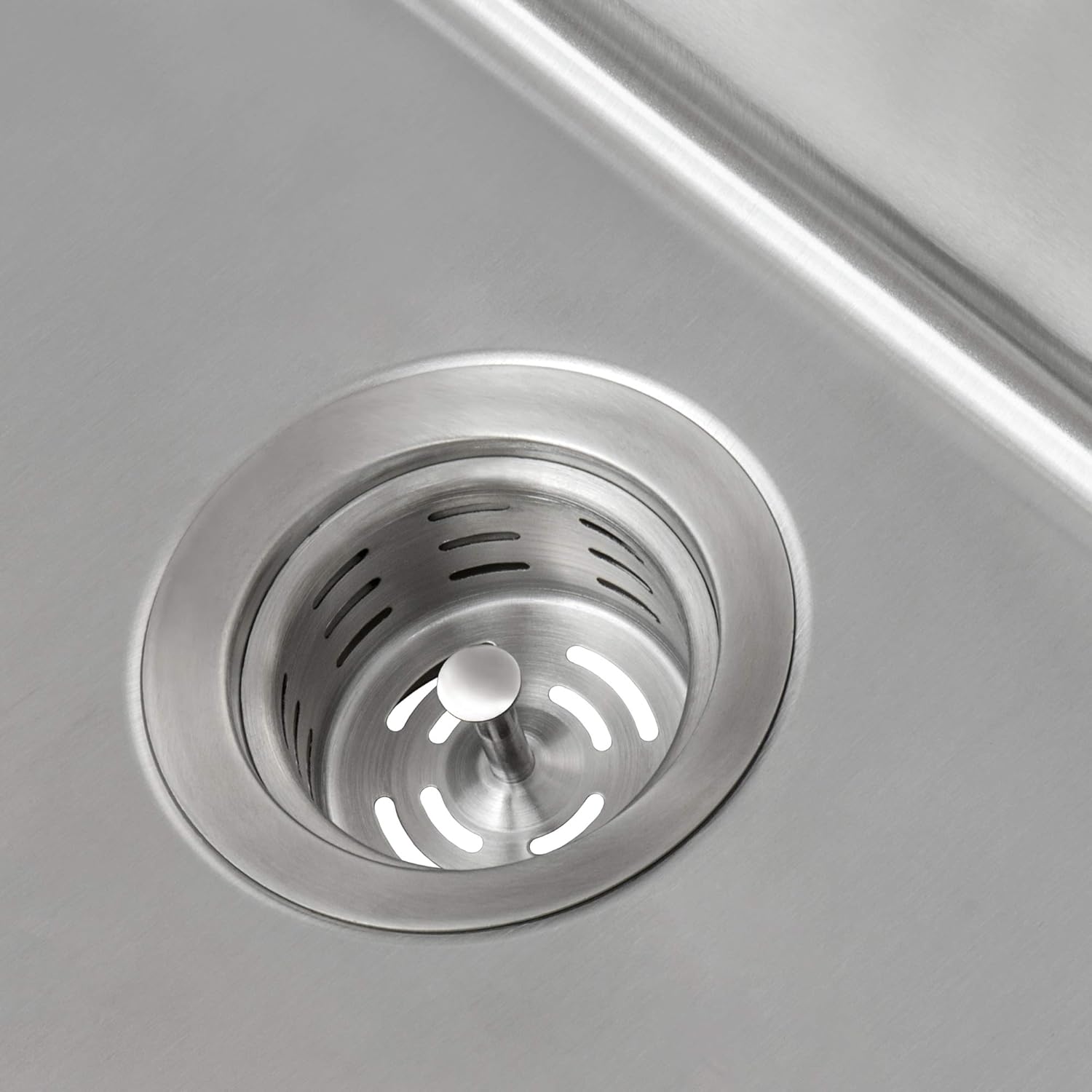 Extended Garbage Disposal Flange with Deep Basket Strainer for Kitchen Sinks - Stainless Steel - RVA1049ST view 5