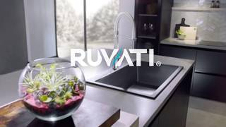 16 x 20 inch epiGranite Drop-in Topmount Granite Composite Single Bowl Kitchen Sink - Sage Green - RVG1016SG view 4