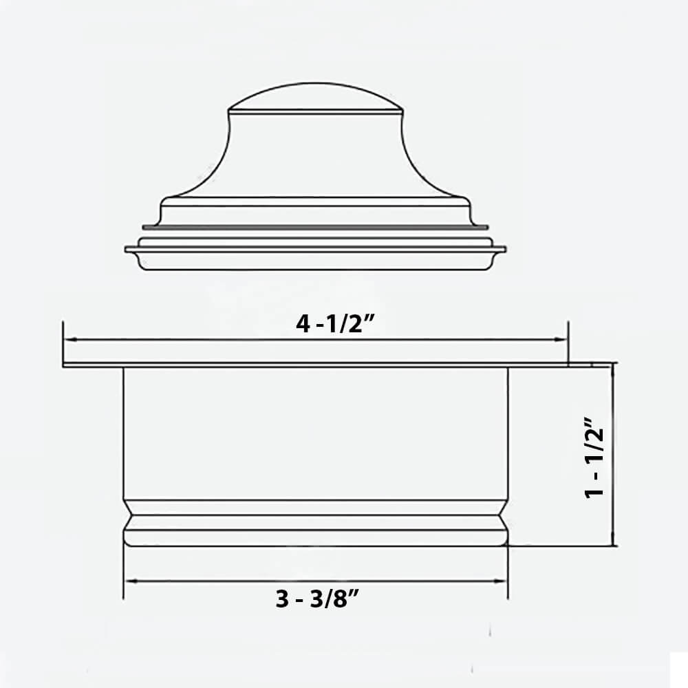 Garbage Disposal Flange for Kitchen Sinks - Gunmetal Black Stainless Steel - RVA1041BL view 5