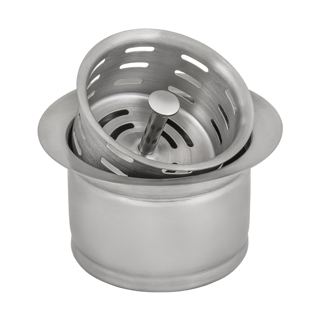 Extended Garbage Disposal Flange with Deep Basket Strainer for Kitchen Sinks - Stainless Steel - RVA1049ST view 2