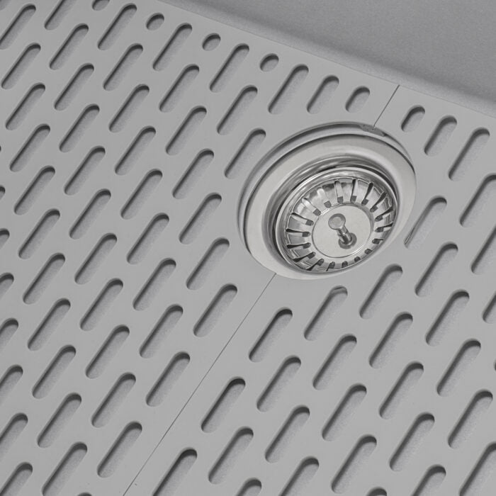 Ruvati Silicone Bottom Grid Sink Mat for RVG1080 and RVG2080 Sinks - Gray – RVA41080GR view 2