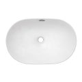 24 x 16 inch Semi-Recessed Drop-in Topmount Bathroom Sink Rectangular Ceramic with Overflow White - RVB0923WH view 2