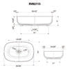 19-inch Matte Gold and White Bathroom Vessel Sink epiStone Solid Surface - RVB2113GW view 5