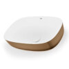 19-inch Matte Gold and White Bathroom Vessel Sink epiStone Solid Surface - RVB2113GW view 3