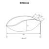 19 inch Art Glass Vessel Seashell Decorative Pattern Bathroom Sink - Nautilus Brown - RVB3022 view 4