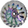 20 inch Art Glass Drop In Round Decorative Pattern Bathroom Sink - Spira Luxe Pearl White - RVB3035 view 2