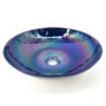 16 inch Art Glass Vessel Circle Decorative Pattern Bathroom Sink - Celestial Blue - RVB3044 view 3