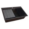 33-inch Granite Composite Workstation Drop-in Topmount Kitchen Sink Espresso - RVG1306ES view 2