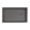 32 x 19 inch epiGranite Undermount Granite Composite Single Bowl Kitchen Sink - Urban Gray - RVG2033UG view 4