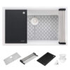 33-inch Granite Composite Workstation Undermount Kitchen Sink Single Bowl White - RVG2306WH view 3