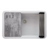 30-inch Granite Composite Workstation White Dual Mount Kitchen Sink - RVG2310WH view 2