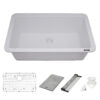 30-inch Granite Composite Workstation White Dual Mount Kitchen Sink - RVG2310WH view 4