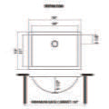 16 x 13 inch Gunmetal Black Undermount Bathroom Sink Stainless Steel - RVH6106BL view 5
