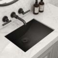 16 x 13 inch Gunmetal Black Undermount Bathroom Sink Stainless Steel - RVH6106BL view 2