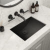30 x 14 inch Gunmetal Black Stainless Steel Rectangular Bathroom Sink Undermount - RVH6120BL view 2