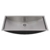 30 x 14 inch Brushed Stainless Steel Rectangular Bathroom Sink Undermount - RVH6120ST view 4