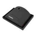 20 x 14 inch Gunmetal Black Stainless Steel Rectangular Bathroom Sink Semi-Recessed - RVH6211BL view 4