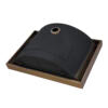 20 x 14 inch Brushed Gold Polished Brass Rectangular Bathroom Sink Semi-Recessed - RVH6211GG view 4
